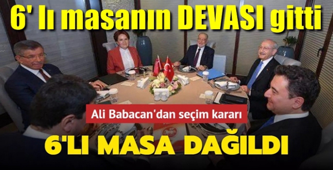 6'lı ittifakın DEVA'sı gitti