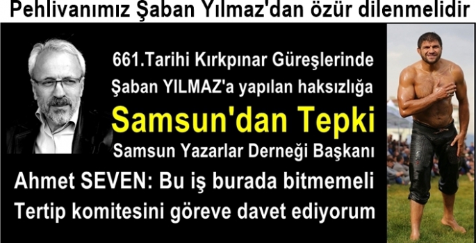 661.Tarihi Kırkpınar Güreşlerinde Şaban Yılmaz’a yapılan haksızlığa kınama