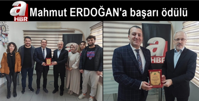 A Haber Samsun Bölge Müdürü Mahmut Erdoğan'a Ödül