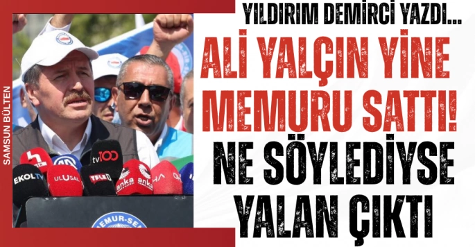 Ali Yalçın Yine Memuru Sattı!