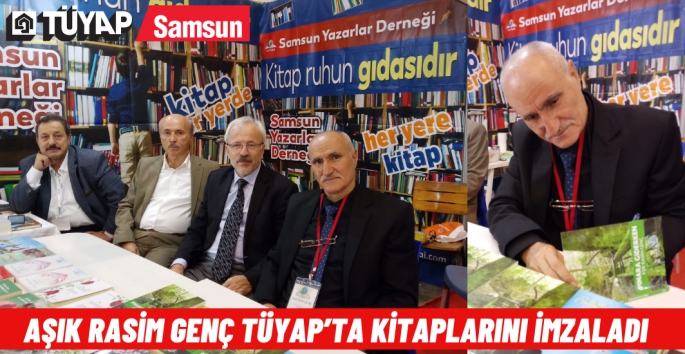 Aşık Rasim Genç TÜYAP'ta Kitap imza günü düzenledi