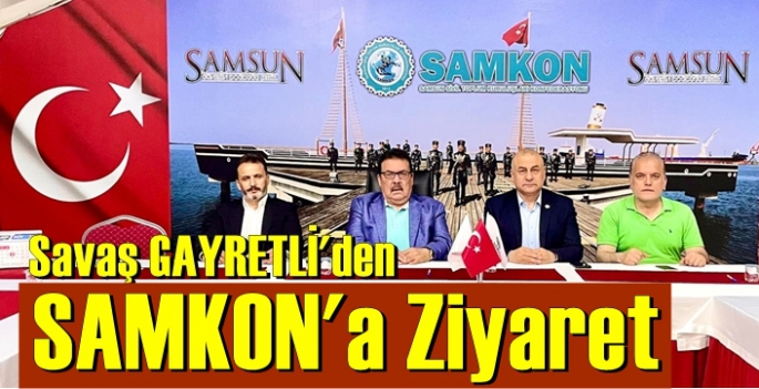 Bem Bir Sen Samsun Şube Başkanı Savaş Gayretli SAMKON Genel Başkanı Kaya Aşçı’ıyı ziyaret etti.