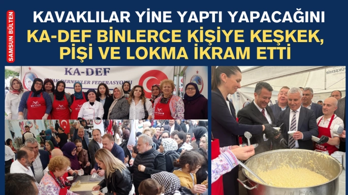Çocuk Festivalinde KA-DEF'ten binlerce kişiye keşkek ve lokma ikramı