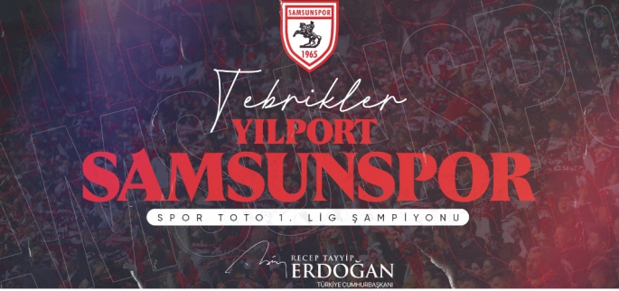 Cumhurbaşkanı Erdoğan Samsunspor'u kutladı