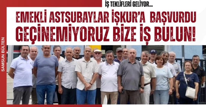 Emekli Astsubaylar İŞKUR'a İş Başvurusunda Bulundu