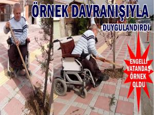 19 MAYISLI ENGELLİ VATANDAŞ GÖRENLERİ DUYGULANDIRDI