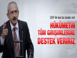 CHP'DEN HÜKÜMETE TAM DESTEK