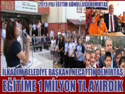 DEMİRTAŞ EĞİTİM GÖNÜLLÜSÜ İLAN EDİLDİ