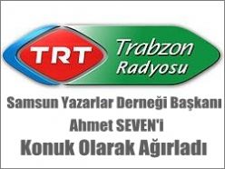 Seven TRT Trabzon Radyosuna konuk oldu