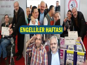 AHMET SEVEN'DEN ENGELLİLERE ANLAMLI MESAJLAR