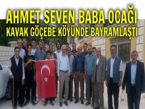 AHMET SEVEN KAVAK- GÖÇEBE KÖYÜNDE BAYRAMLAŞTI