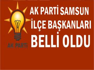 AK Parti Samsun İlçe Başkanları Belli Oldu