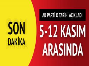 AK PARTİDE BAŞVURU TARİHİ KESİNLEŞTİ