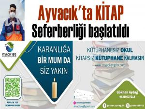 Ayvacık için kitap seferberliği başlatıldı