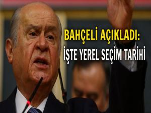 BAHÇELİ YEREL SEÇİMLER İLE İLGİLİ KONUŞTU