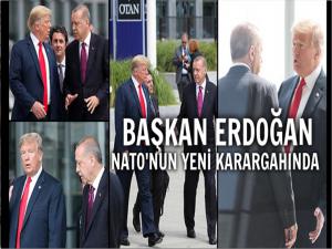 BAŞKAN ERDOĞAN NATO'NUN YENİ KARARGAHINDA