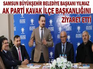 BAŞKAN YILMAZ'DAN AK PARTİ KAVAK TEŞKİLATINA ZİYARET