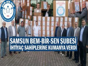 BEM-BİR-SEN SAMSUN ŞUBESİ RAMAZAN KUMANYASI DAĞITTI