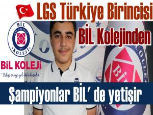BİL Koleji Öğrencisi Yusuf Enes Yolcudağ LGS Türkiye Birincisi oldu