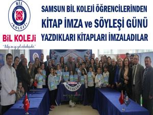 BİL KOLEJİNİN YAZAR ÖĞRENCİLERİ KİTAP İMZALADI