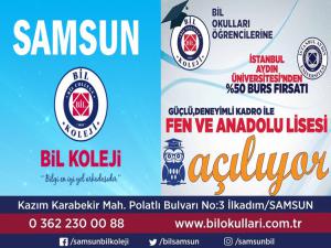 BİL OKULLARI SAMSUNA FEN ve ANADOLU LİSESİ AÇIYOR