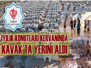 BİR İYİLİK BİR YUVA KAMPANYASINDA  KAVAK'TA YERİNİ ALDI