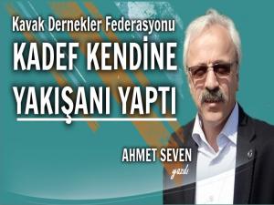 BİZ BİZE YETERİZ DİYEN KADEF'İ TEBRİK EDİYORUM