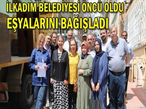 ÇAĞRILARA DUYARSIZ KALMADI EŞYALARINI BAĞIŞLADI