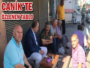 CANİK'TE ÖZLENEN TABLO VE BAŞKAN İBRAHİM SANDIKÇI 