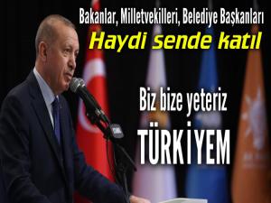 CUMHURBAŞKANI ERDOĞAN'DAN MİLLİ DAYANIŞMA KAMPANYASI