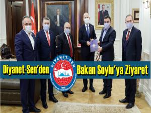 DİYANET-SEN'DEN BAKAN SOYLU'YA ZİYARET