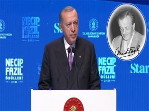 Erdoğan: Bu ödüller zorbalara karşı açılmış bir bayraktır