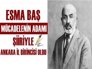 ESMA BAŞ'IN YAZDIĞI ŞİİR ANKARA İL BİRİNCİSİ OLDU