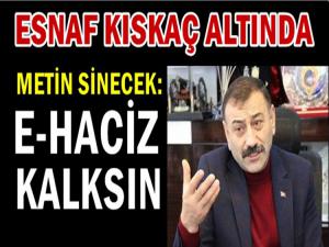 ESNAFA E-HACİZ ŞOKU