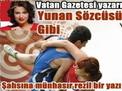 Tömbekiciden Yunan Sözcüsü gibi yazı