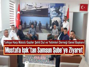 Genel Başkan Işık Samsun Şehit Aileleri Derneğini ziyaret etti