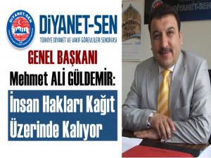 GÜLDEMİR: İNSAN HAKLARI KAĞIT ÜZERİNDE KALIYOR