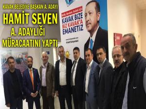 HAMİT SEVEN ADAYLIK BAŞVURUSUNU YAPTI