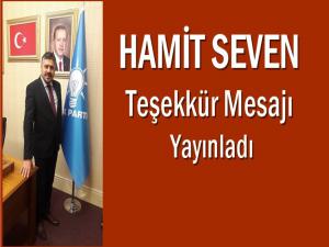 HAMİT SEVEN'DEN TEŞEKKÜR MESAJI