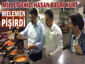 HASAN BASRİ KURT'UN PİŞİRDİĞİ MELEMENLE İFTAR AÇTILAR