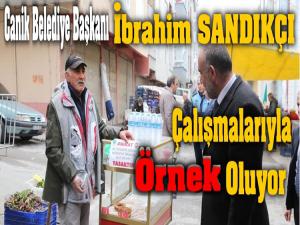 İBRAHİM SANDIKÇI ÇALIŞMALARIYLA ÖRNEK OLUYOR