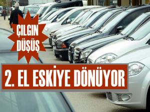 İKİNCİ EL ARAÇ PİYASASINDA DÜŞÜŞ DEVAM EDİYOR