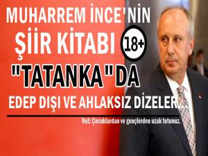 İNCE'NİN 'TATANKA' İSİMLİ ŞİİR KİTABI AHLAK DIŞI ÇIKTI