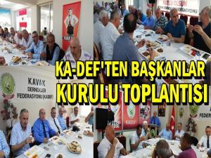 KA-DEF'TEN  BAŞKANLAR KURULU TOPLANTISI