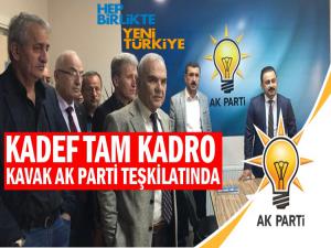 KADEF'TEN KAVAK AK PARTİ'YE TAM KADRO ZİYARET