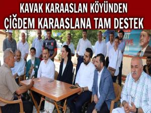 KARAASLANLILARDAN KARAASLANA TAM DESTEK SÖZÜ