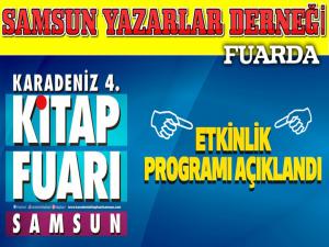 KARADENİZ 4. KİTAP FUARININ ETKİNLİK TAKVİMİ YAYINLANDI