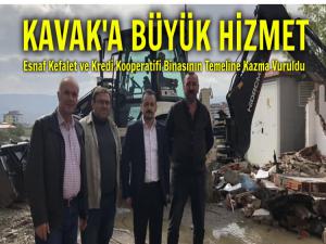 KAVAK'A YENİ ESNAF KEFALET VE KREDİ KOOPERATİF BİNASI