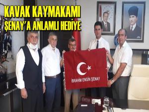 KAVAK KAYMAKAMI ŞENAY'A ANLAMLI HEDİYE