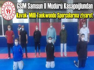 KAVAK MİLLİ TAEKWONDO SPORCULARINA ZİYARET